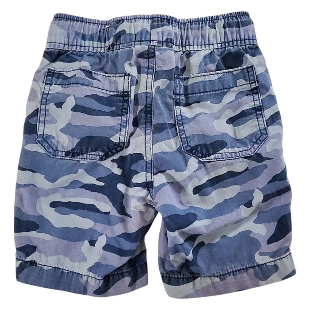 K1170 * The Children's Place Boys Camo Shorts Blue Size 4
